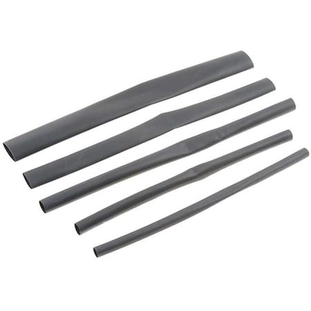 Dorman Heat Shrink Tube Assortment, 3/8 in, 1/4 in, 1/2 in, Black, 6 in D18-85611